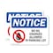 Signmission No Oil Changes In Parking Lot OSHA Notice Sign, Aluminum, 10in W x 7in L, 2PK OS-2PACK-NS-A-710-L-16150 - alternate 1